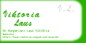viktoria laus business card